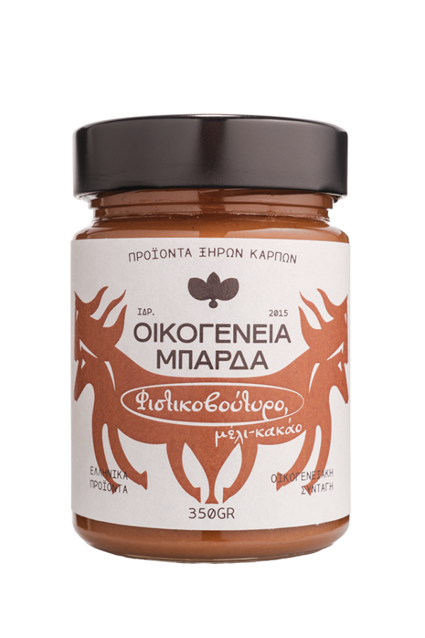 ΜΠΑΡΔΑ Φιστικοβούτυρο με Κακάο και Μέλι 350g