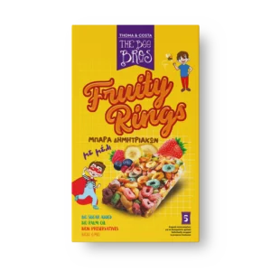 THE BEE BROS Μπάρα δημητριακών με μέλι και φρούτα 5x25gr