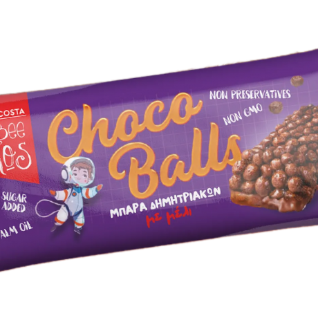 THE BEE BROS Μπάρα δημητριακών με μέλι και σοκολάτα 5x25gr