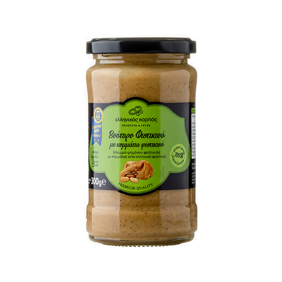 ΕΛΛΗΝΙΚΟΣ ΚΑΡΠΟΣ Φιστικοβούτυρο με Κομμάτια Φιστικιού 300g