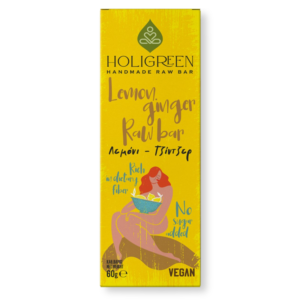 HOLIGREEN Χειροποίητη Μπάρα Λεμόνι Τζίντζερ 60g