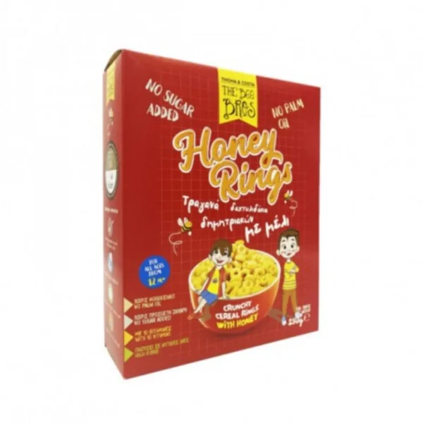 THE BEE BROS Δημητριακά Τραγανά Δαχτυλιδάκια Μελιού 250g