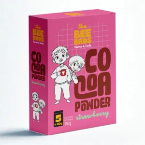 THE BEE BROS Ρόφημα Κακάο με Γεύση Φράουλα (5x30g)