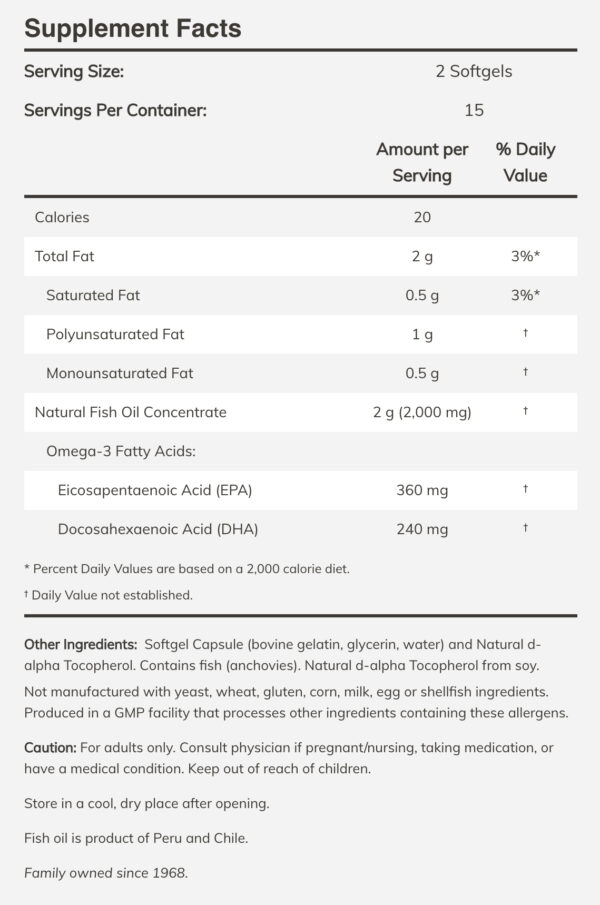 NOW FOODS Omega-3,Molecularly Distilled 30Softgels