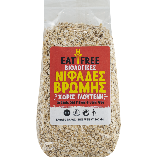 EAT FREE Νιφάδες Βρώμης Ολικής Άλεσης 300g