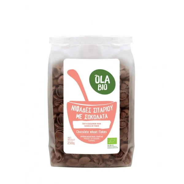 OLA BIO Νιφάδες Σιταριού με Σοκολάτα 250g