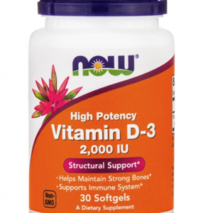 NOW FOODS Vitamin D-3 2000 IU 30Softgels