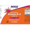 NOW FOODS Vitamin D-3 2000 IU 30Softgels