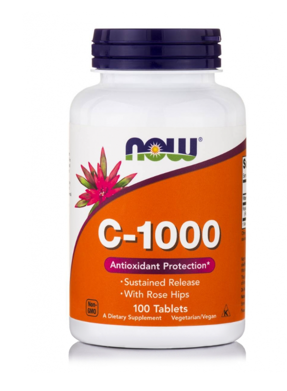 NOW FOODS Vitamin C-1000 Sustained Release 100Tablets