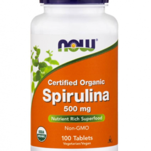 NOW FOODS Spirulina 500mg 100 Tablets