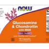 NOW FOODS Glucosamine & Chondroitin with MSM 90Capsules