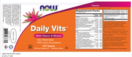 NOW FOODS Daily Vits™ 100Tablets