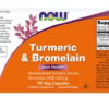 NOW FOODS Turmeric & Bromelain 90Veg Capsules