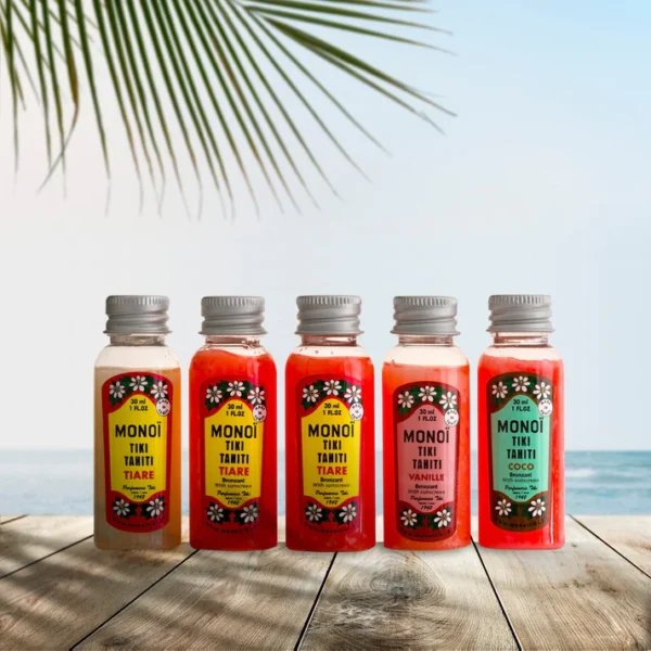 MONOI TIKI TAHITI Σετ δώρου με λάδια μαυρίσματος spf3 (5x30ml)