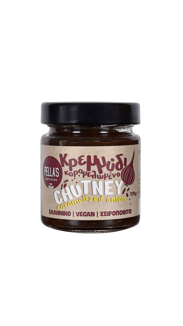 PELLA'S DELICACIES Chutney καραμελωμένα κρεμμύδια 220g