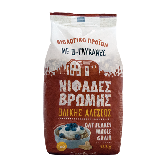 221038032 BIOAGROS Νιφάδες Βρώμης Ολικής Άλεσης 500g