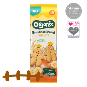 ORGANIX Μπισκότα Banana Bread 135g