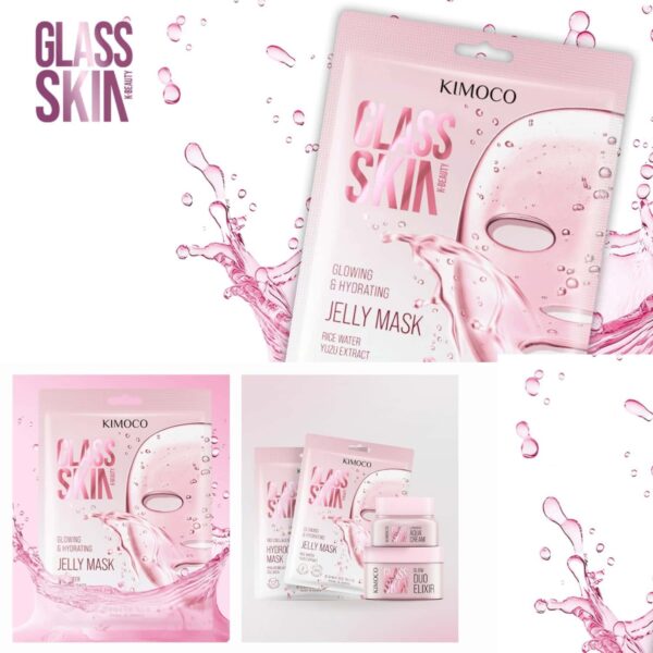 KIMOCO Glass Skin Jelly Sheet Mask Μάσκα Προσώπου 23ml