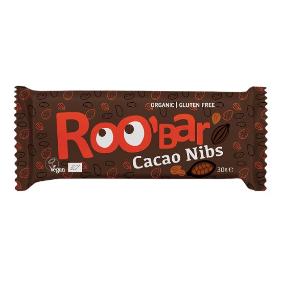 ROOBAR Μπάρα με Cacao Nibs 30g