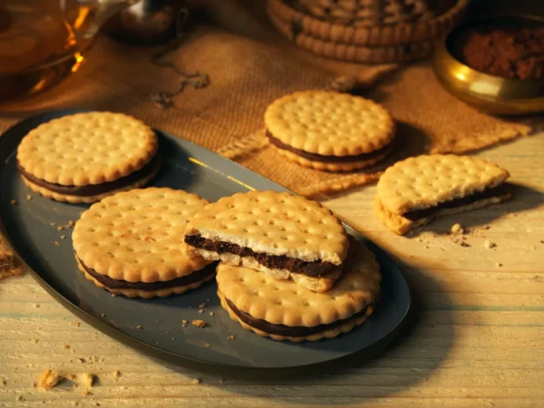 SCHAR Μπισκότα Maxi Sorrisi με γέμιση Κακάο 250g