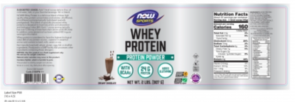 NOW FOODS Whey Protein Chocolate Powder 907g