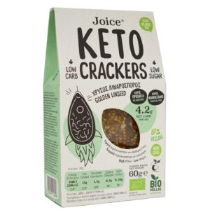 JOICE Crackers ΚΕΤΟ με Λιναρόσπορο 60gr