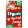 ORGANIX Μπισκότα ‘Αγγλικό Αλφάβητο’ +12μ 5x25g