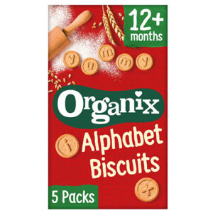 ORGANIX Μπισκότα ‘Αγγλικό Αλφάβητο’ +12μ 5x25g