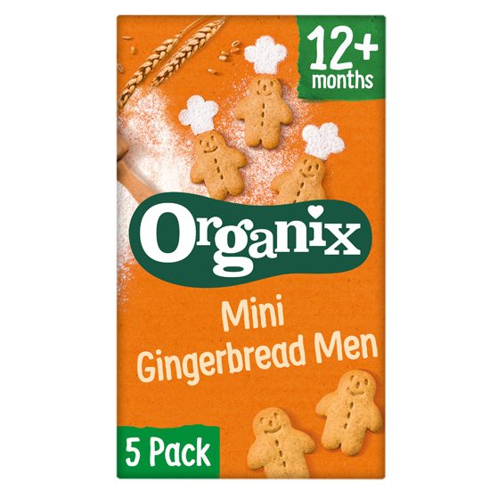 ORGANIX Μπισκότα Ολικής Mini Gingerbread +12μ 5x20g