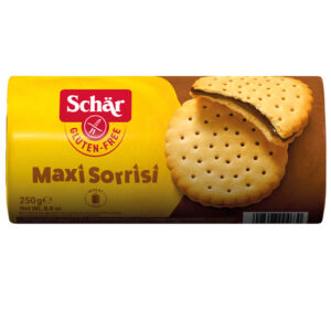 SCHAR Μπισκότα Maxi Sorrisi με γέμιση Κακάο 250g