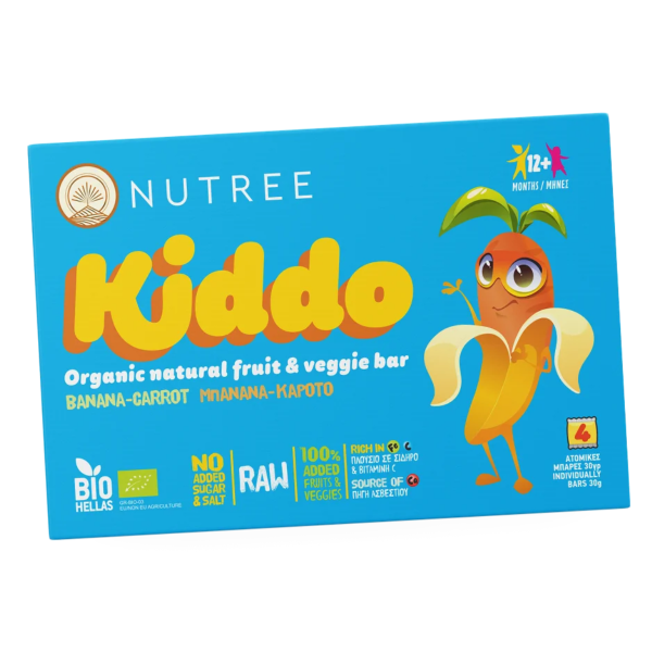 NUTREE KIDDO Μπανάνα-Καρότο 120g (4x30g)