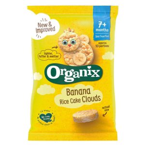ORGANIX Ρυζογκοφρέτα 'Clouds' με Μπανάνα +7μ 40g