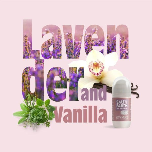 SALT OF THE EARTH Αποσμητικό Επαναγεμιζόμενο Roll-On Lavender & Vanilla 75ml