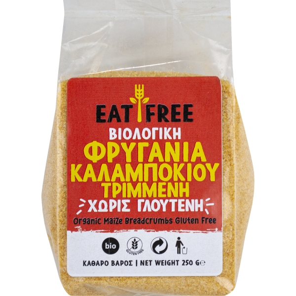 EAT FREE Φρυγανιά Καλαμποκιού Τριμμένη 250g