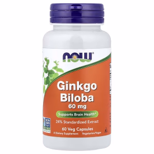 47 NOW FOODS Ginkgo Biloba 60mg 60VegCapsules