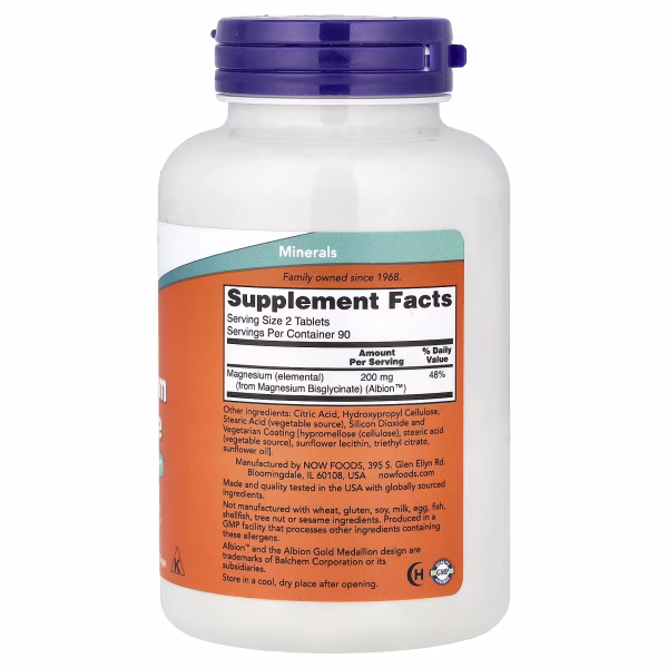 NOW FOODS Magnesium Glycinate 180tablets