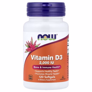 73 NOW FOODS Vitamin D-3 2000 IU 120Softgels