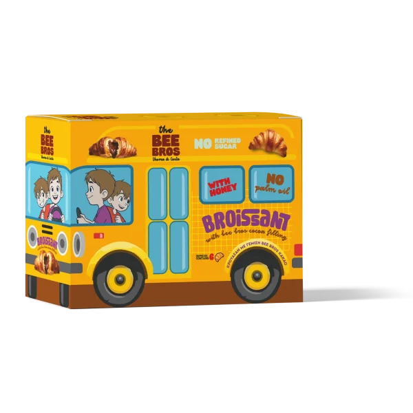 THE BEE BROS Broissant Κρουασάν με Γέμιση Κρέμα Κακάο 252g (6x42g)