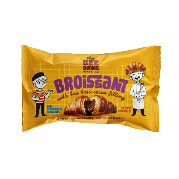 THE BEE BROS Broissant Κρουασάν με Γέμιση Κρέμα Κακάο 252g (6x42g)