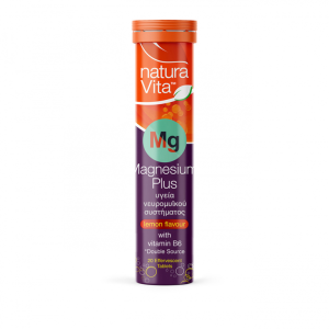 magnesium-3-768x768 NATURA VITA Magnesium Plus Vitamin B6 20Αναβράζοντα Δισκία
