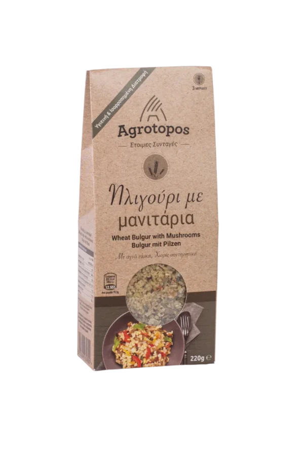 AGROTOPOS Πλιγούρι με Μανιτάρια 220g