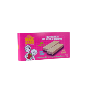 THE BEE BROS  Γκοφρετάκια με Μέλι και Φράουλα 135g
