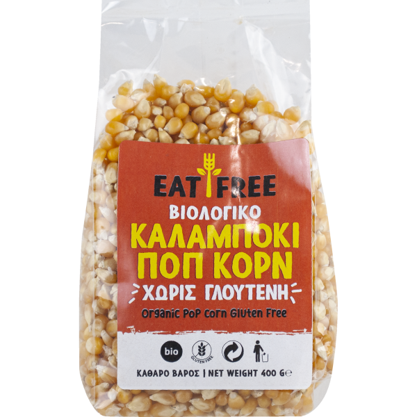 EAT FREE Καλαμπόκι Ποπ Κορν 400g